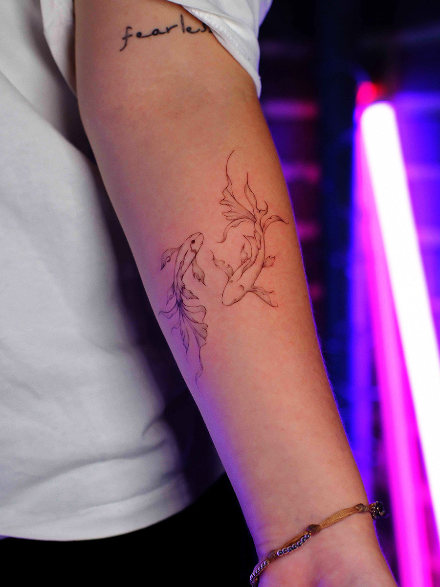 Finished small meaningful tattoo at YM Tattoo Seoul