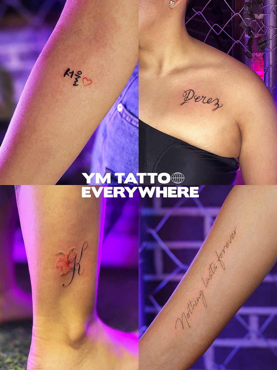 Seoul lettering tattoo Korean calligraphy tattoo