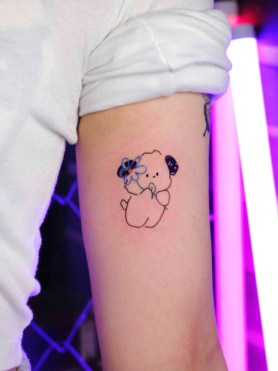 서울 미니 캐릭터 타투