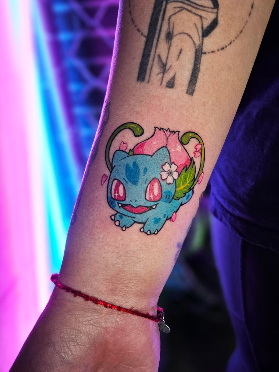 Character tattoo inspired by anime