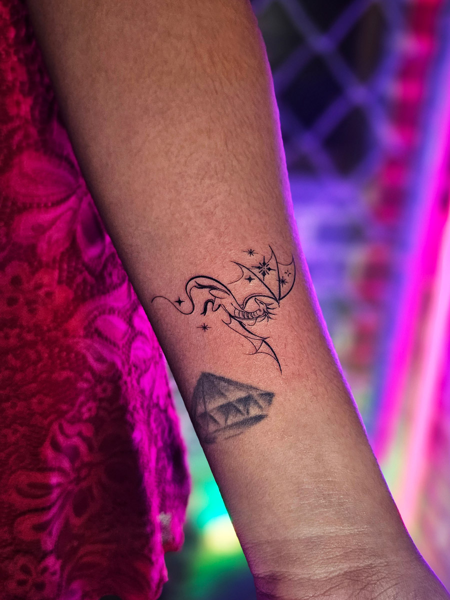 Korea Seoul tattoo shop street view