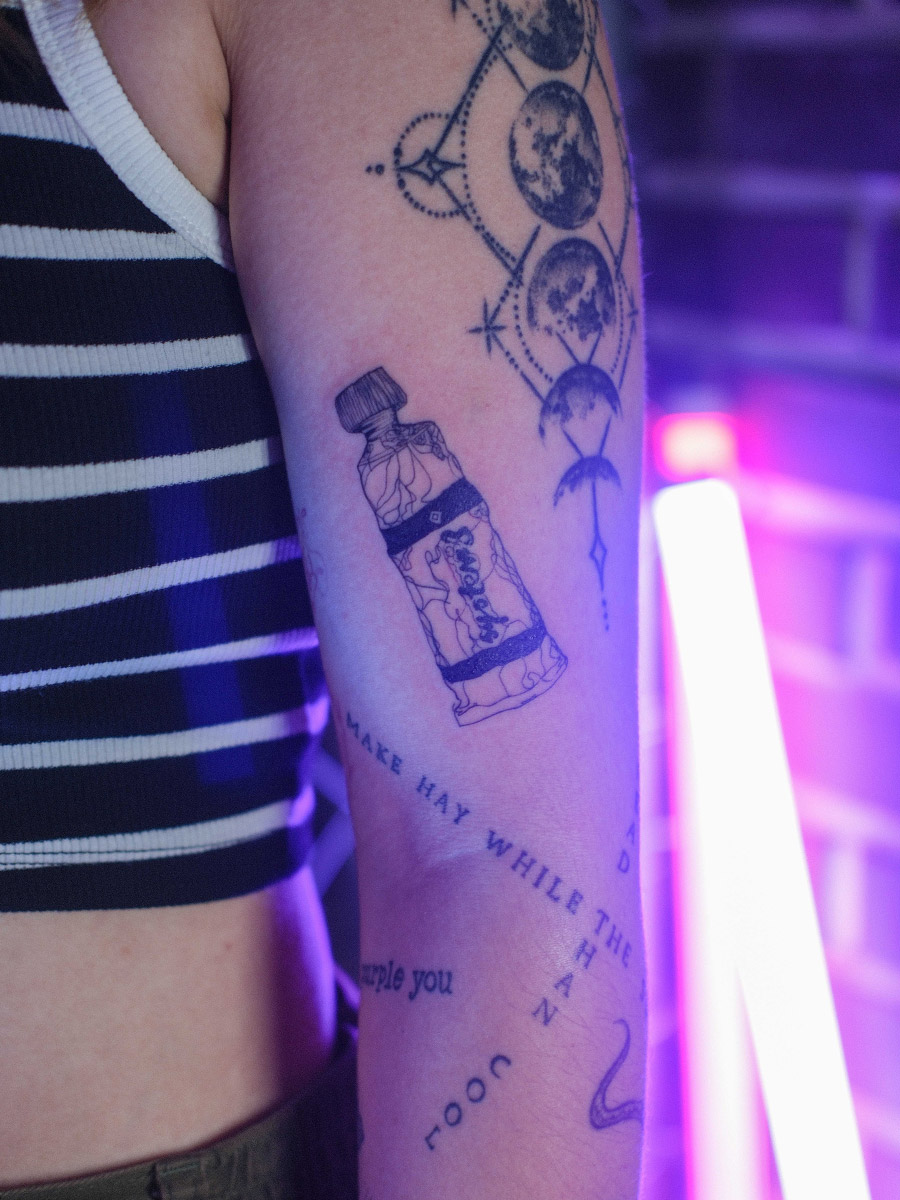 Hongdae street tattoo shop atmosphere