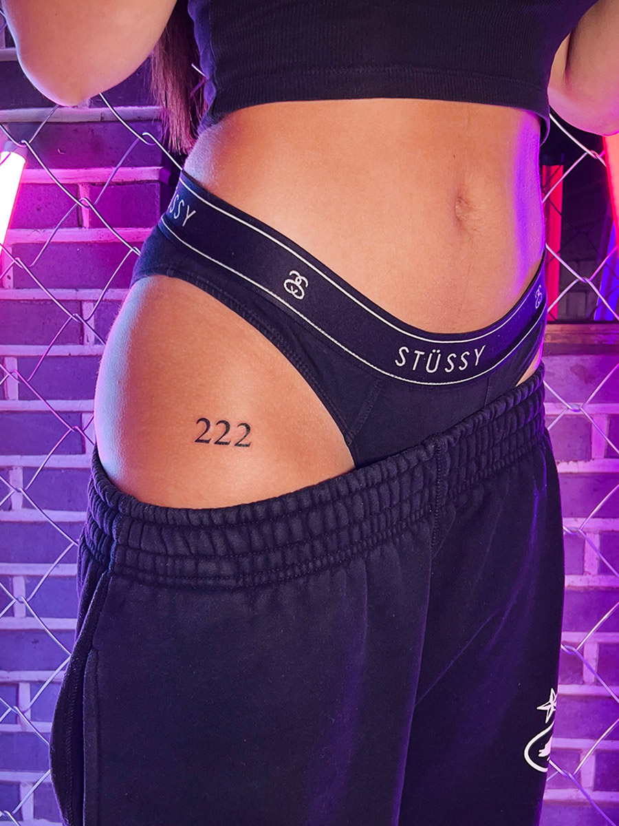 Popular angel number tattoo designs