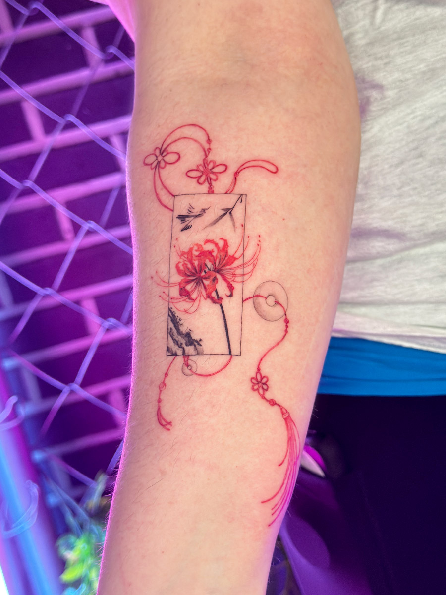 Norigae traditional tattoo