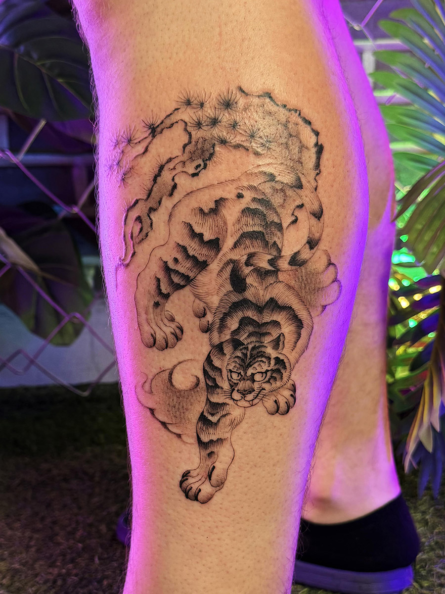 Kculture inspired tattoo in Seoul