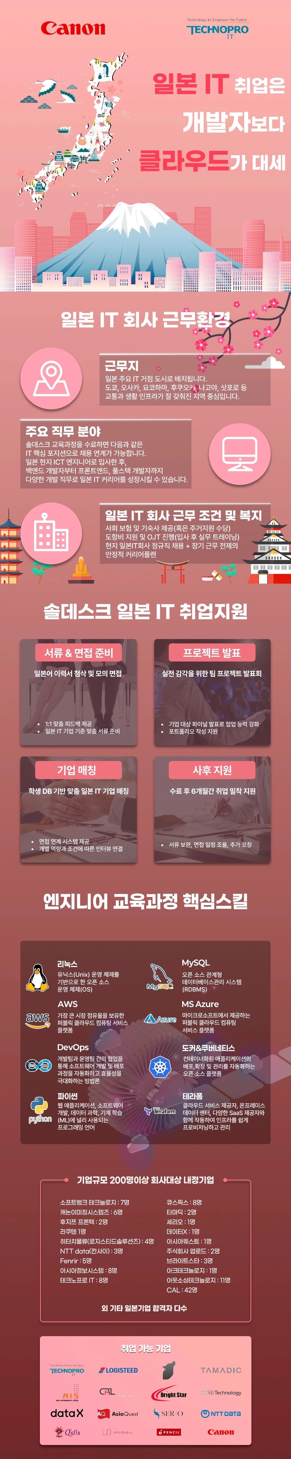 일본 클라우드 엔지니어 취업
