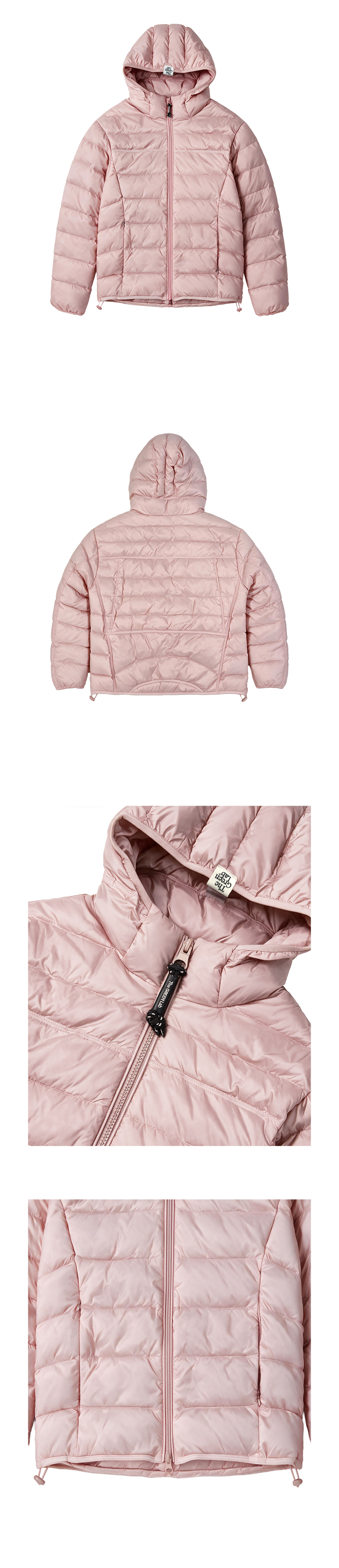 경량 후드 패딩 점퍼 [Pink]