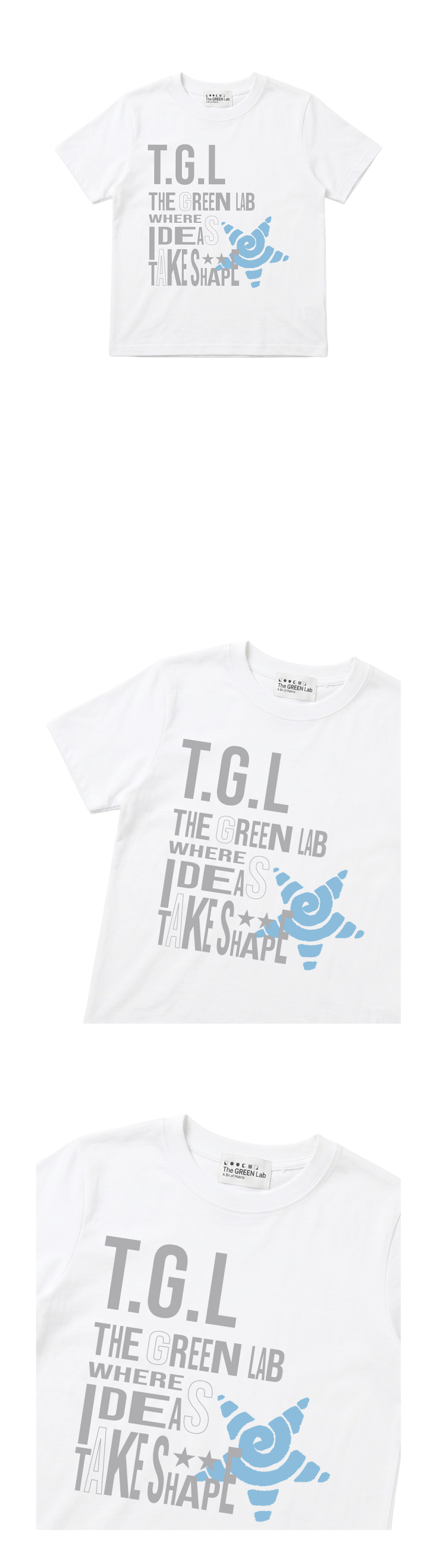 더그린랩_TGL 스판 반팔티 [White]