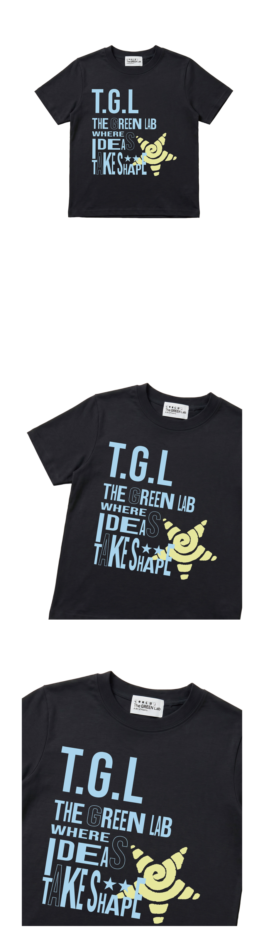 더그린랩_TGL 스판 반팔티 [Black]