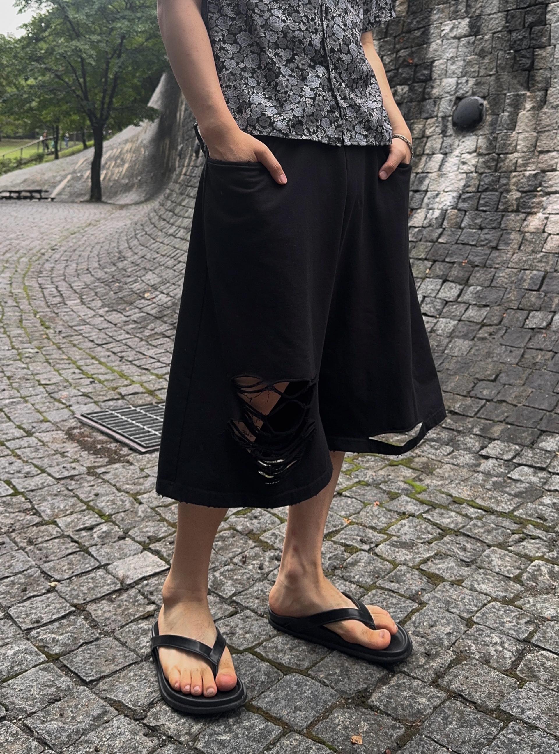 카르펠 아트 프린팅 플라워 반팔 셔츠 2COL