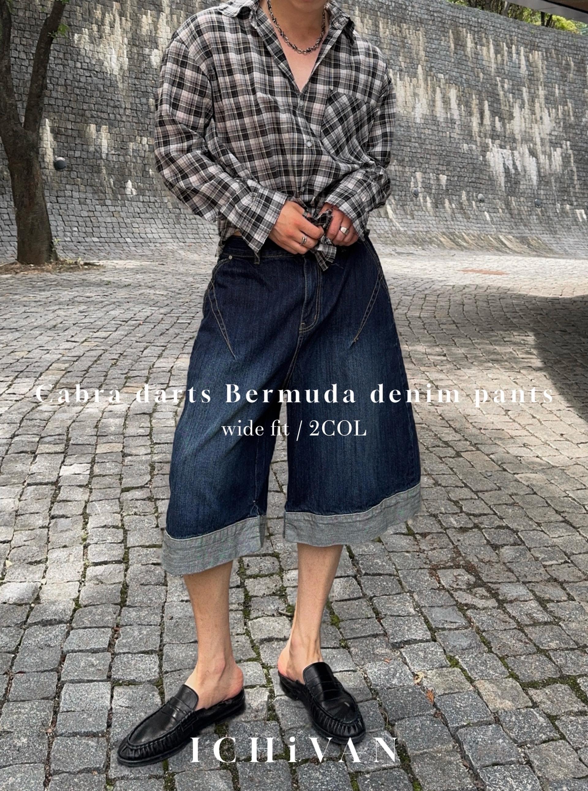 카브라 다트 버뮤다 데님 팬츠 2COL