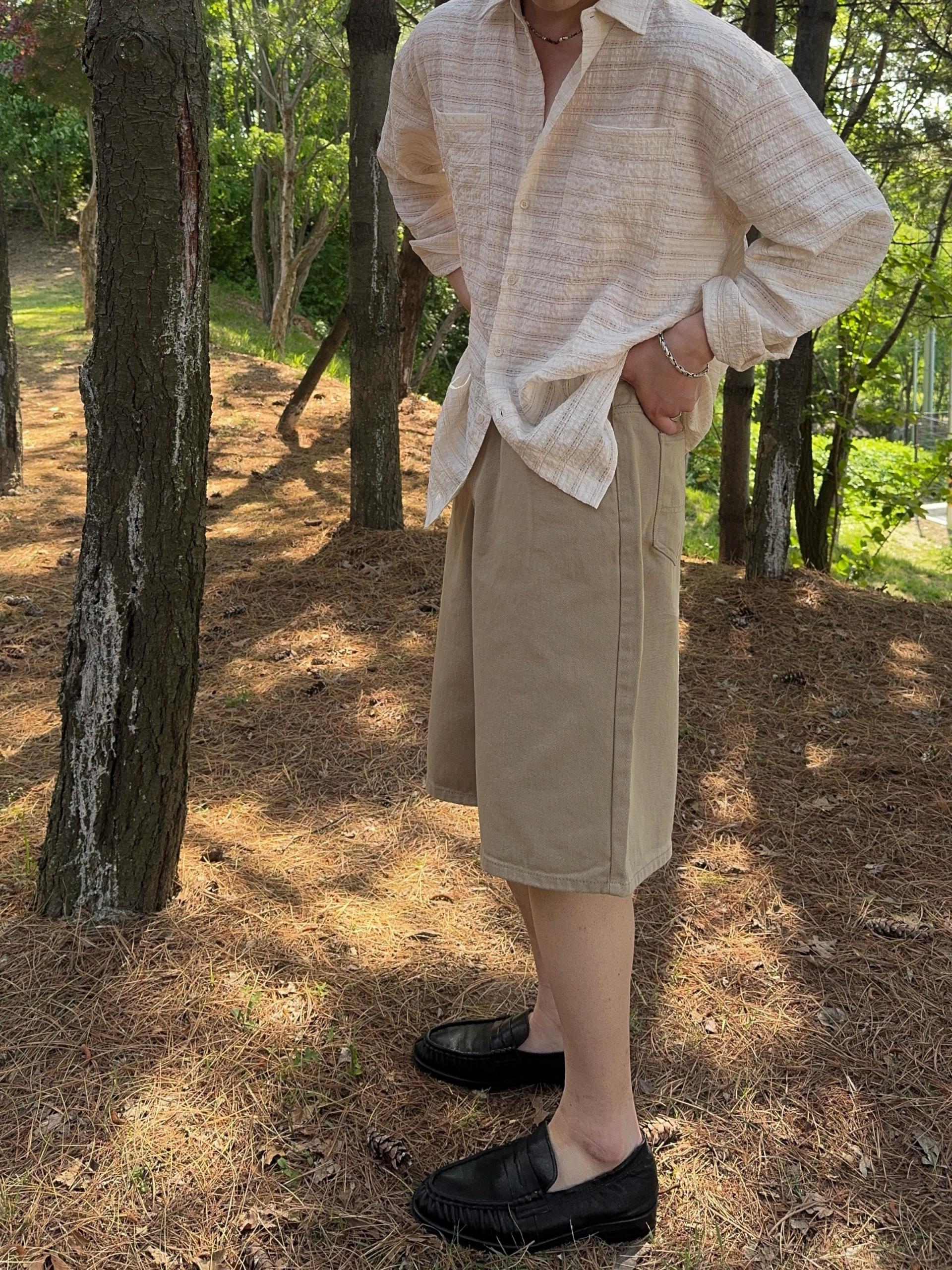 루사 시어서커 썸머 셔츠