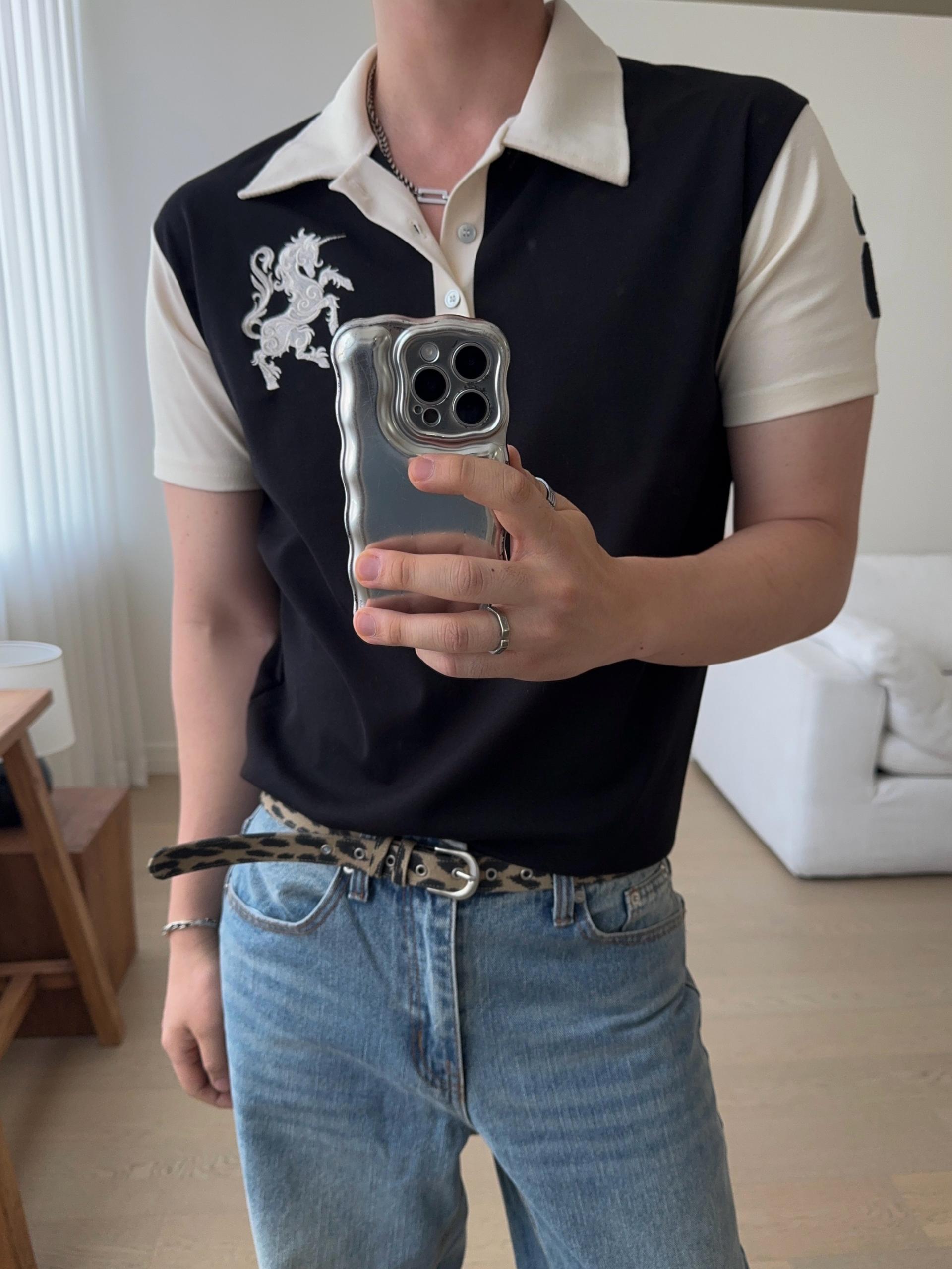 포커 홀스 PK 카라 반팔 티셔츠 2COL