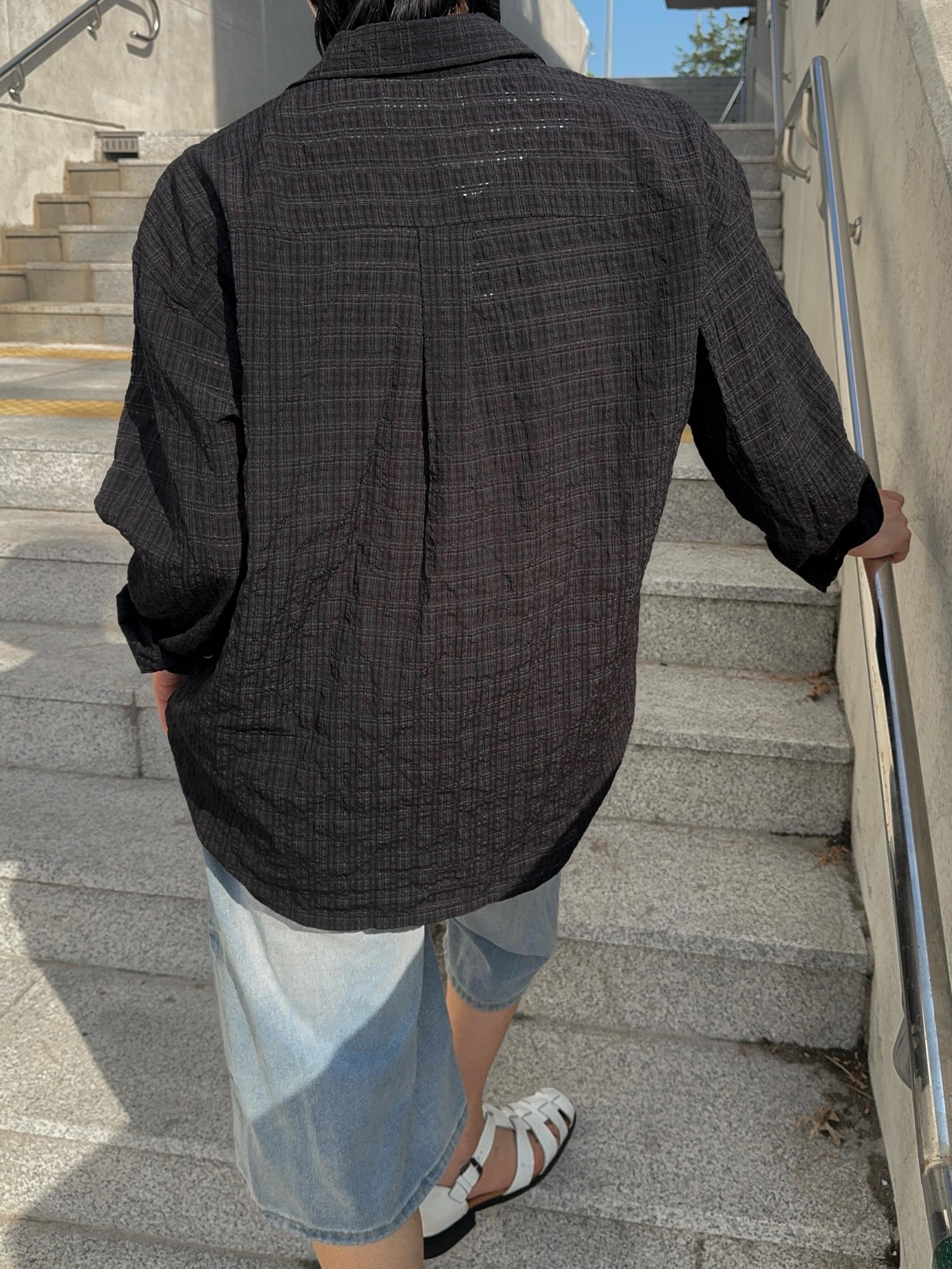 루사 시어서커 썸머 셔츠