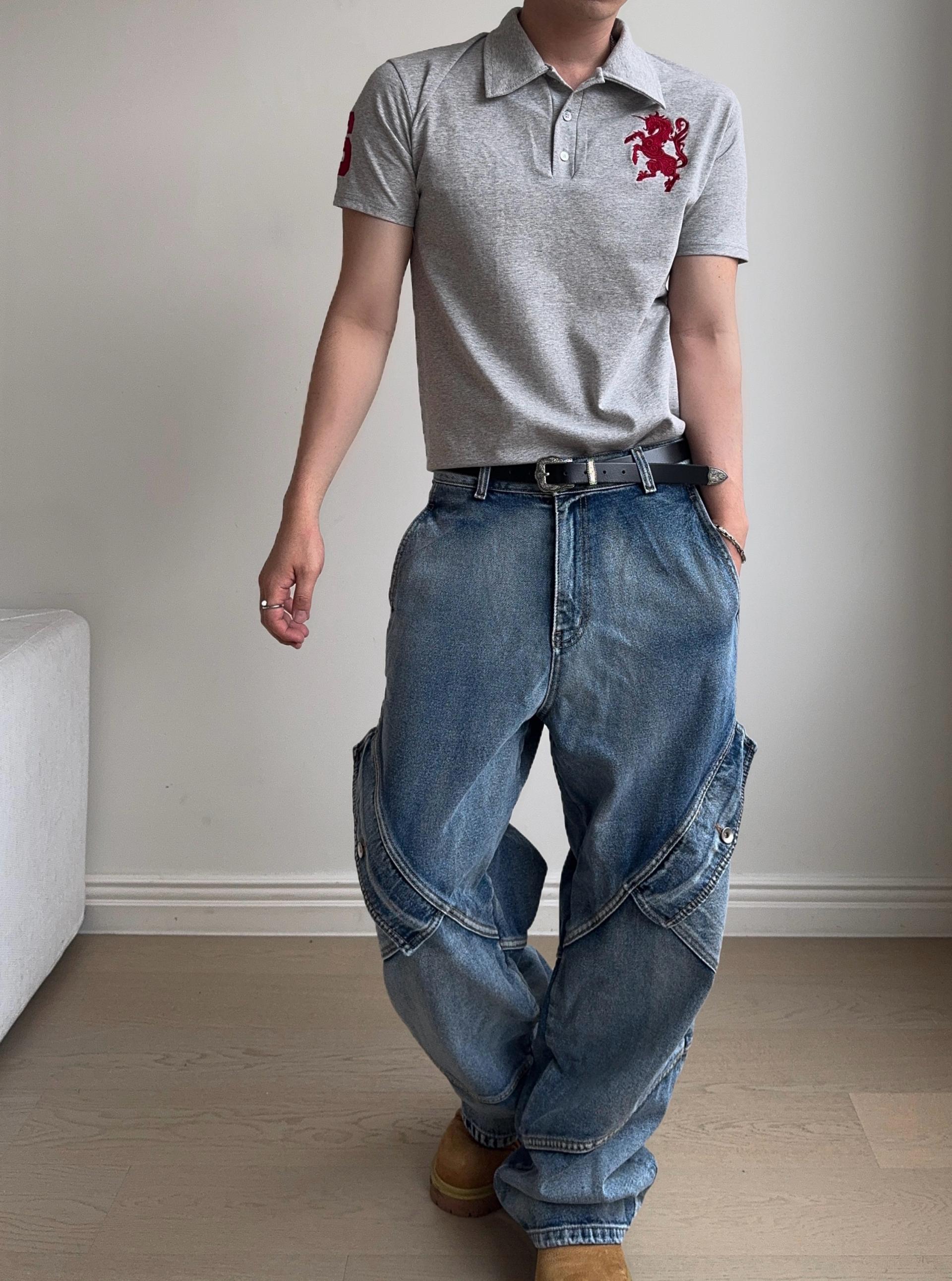 칼레이도 카고 데님 팬츠