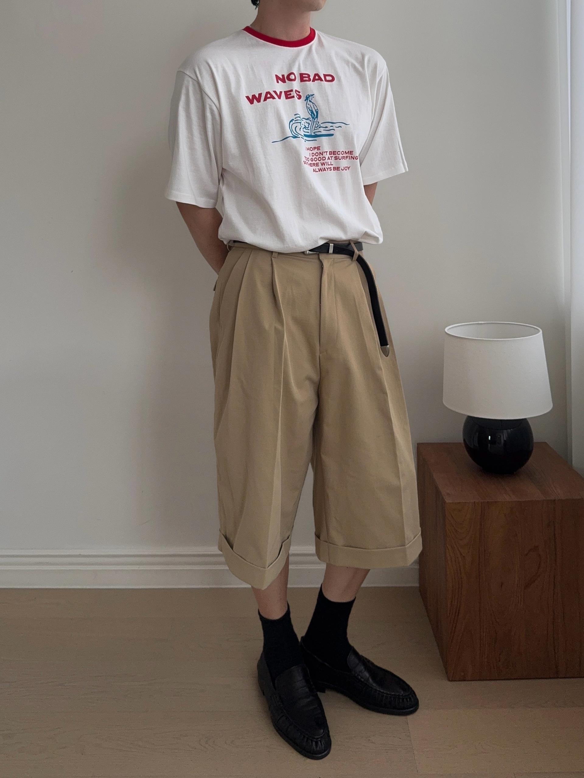 카프리 웨이브 링거 반팔 티셔츠