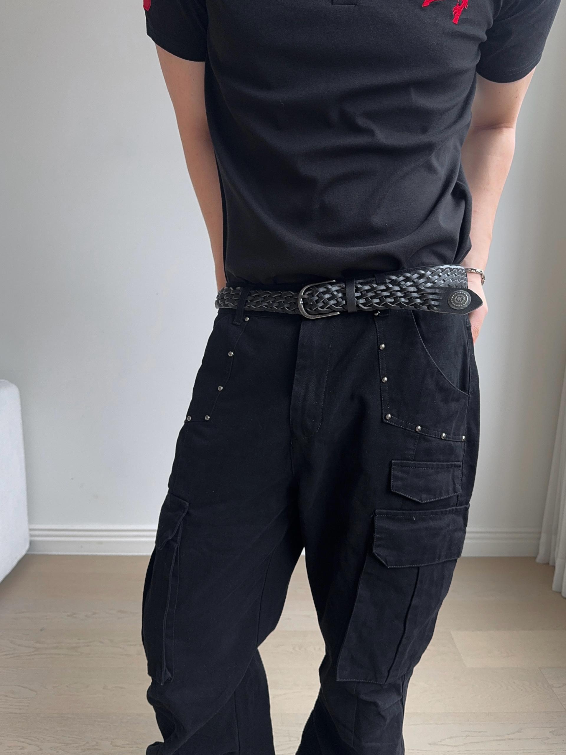 푸코 스터드 다잉 카고 팬츠 2COL