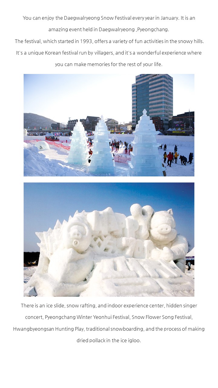 DAEGWALLYEONG SNOW FESTIVAL WINTERFRIEND