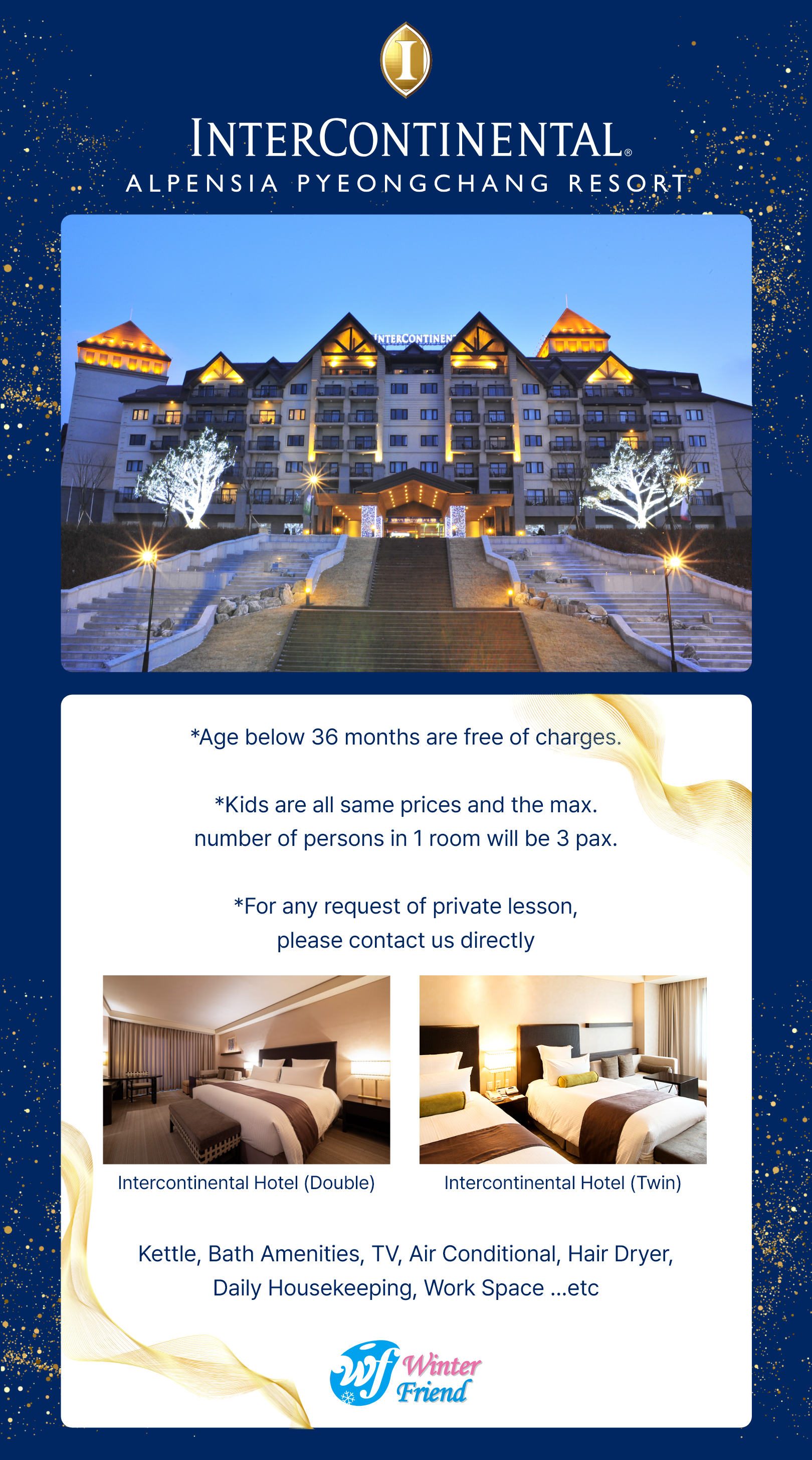 ♤ 26/27 Alpensia All Inclusive Ski Tour Package A-SKI♤