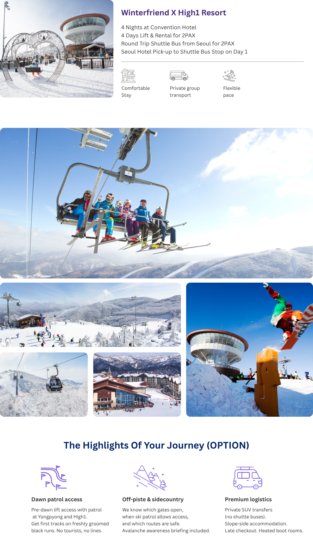 HIGH1 4NIGHTS FOR EXPERT SKIER [2-3PAX]
