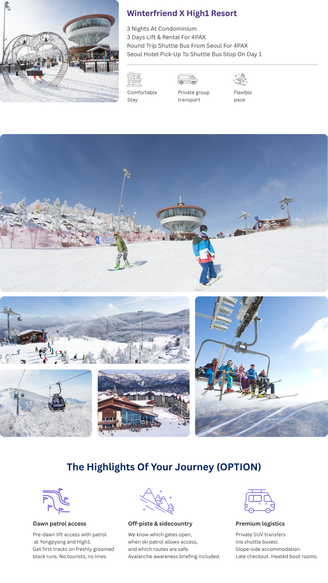 HIGH1 3NIGHTS FOR EXPERT SKIER [4-5PAX]
