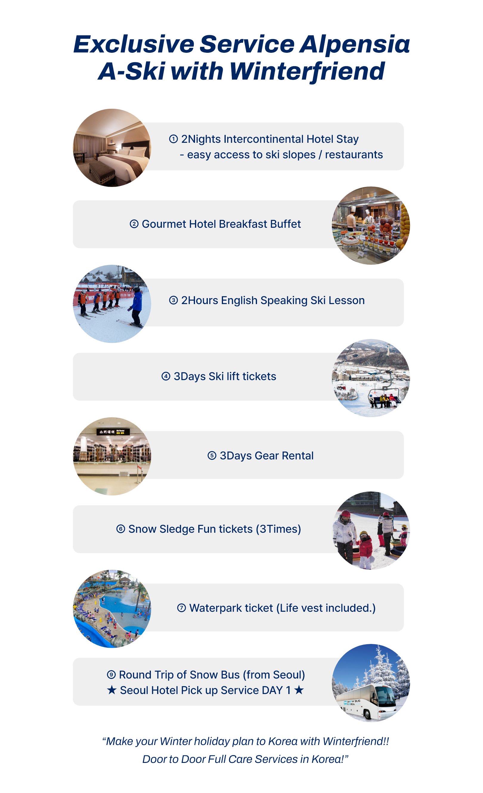 ♤ 26/27 Alpensia All Inclusive Ski Tour Package A-SKI♤