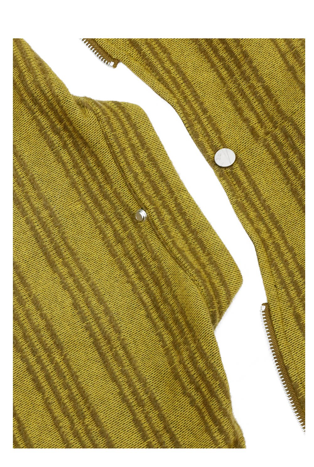 Cashmere Yarn Yellow Jacquard Knit Sweater