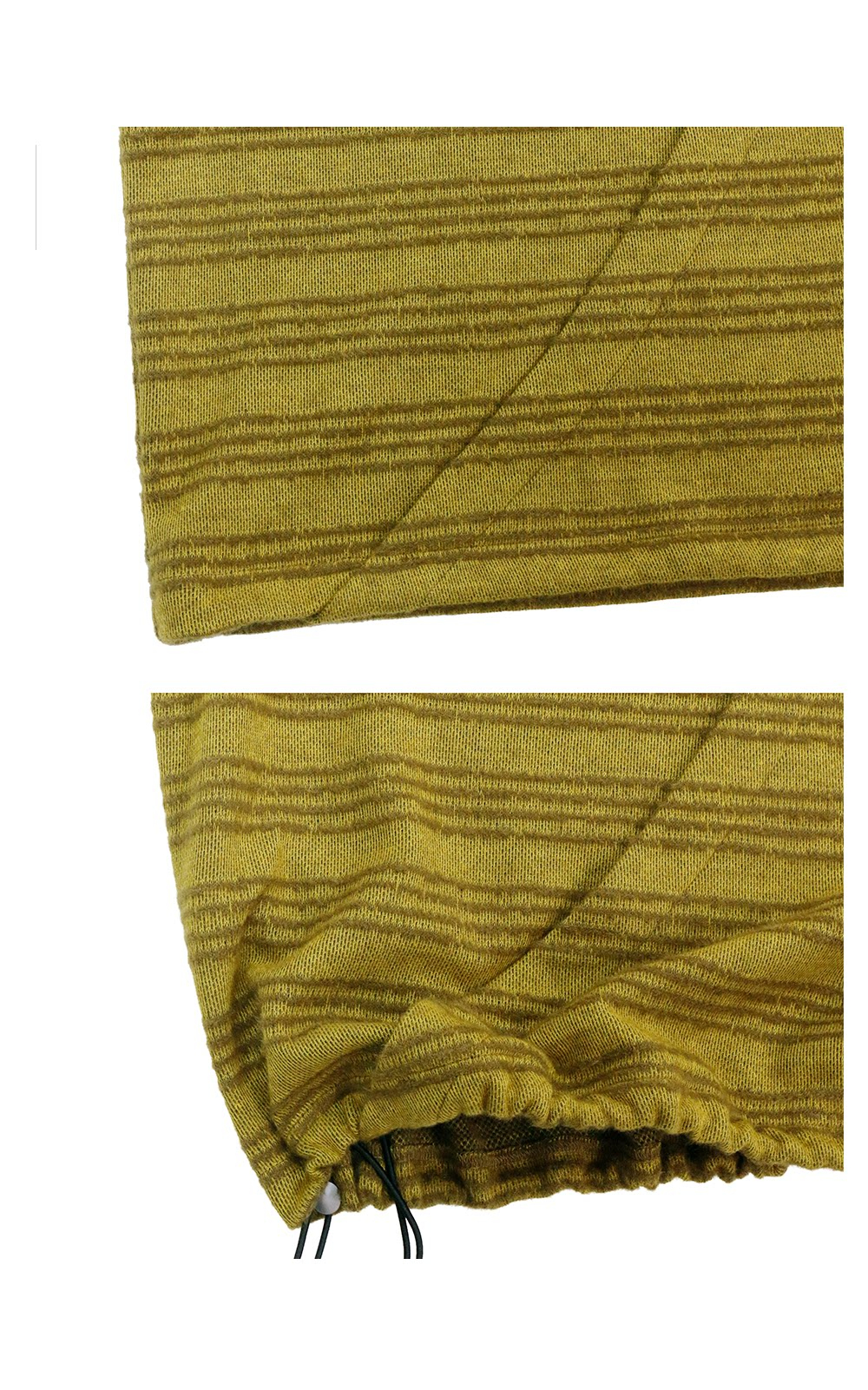 Cashmere Yarn Yellow Jacquard Knit Sweater