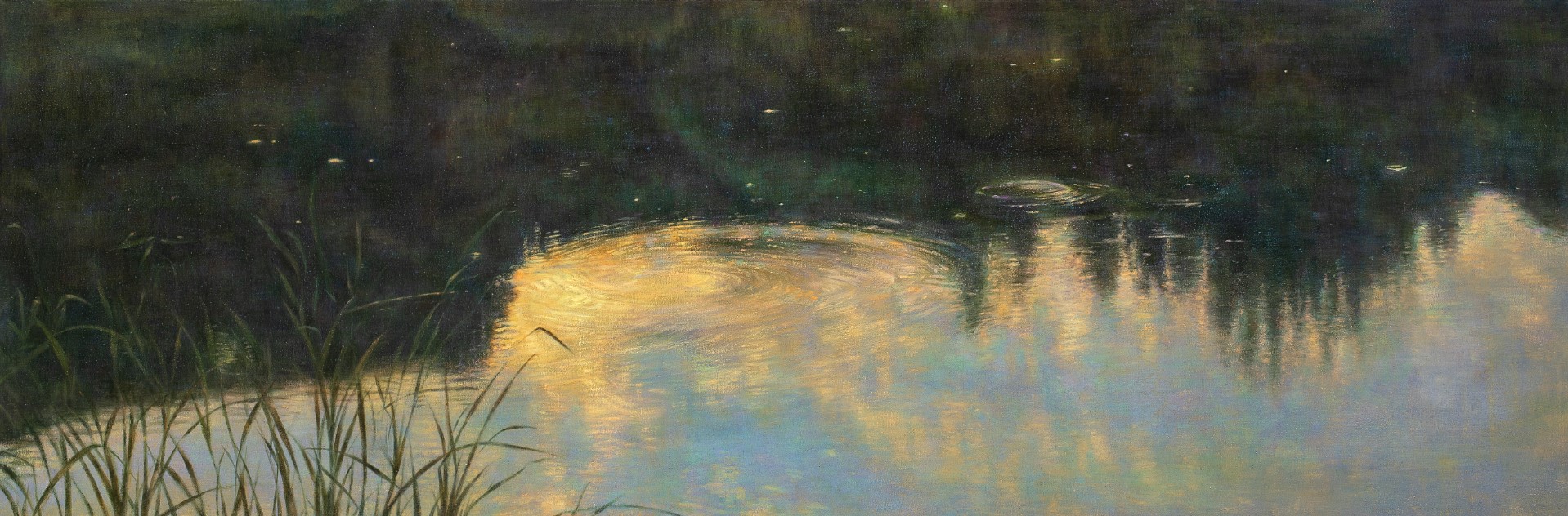 나지막이 발하던, 2025, oil on linen, 60x180cm.jpg