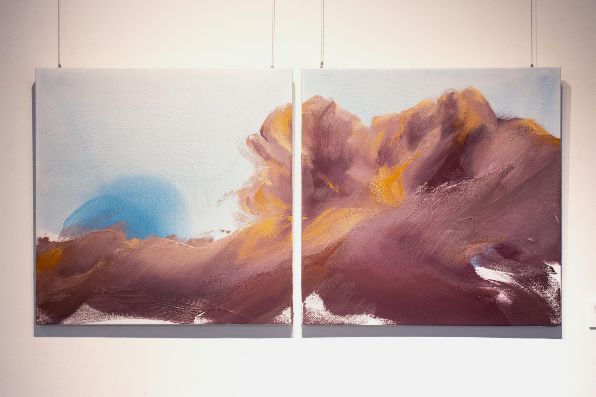 Clouds Diptych II-Den Haag_72.7x72.7cm each_oil on canvas_2025.jpg