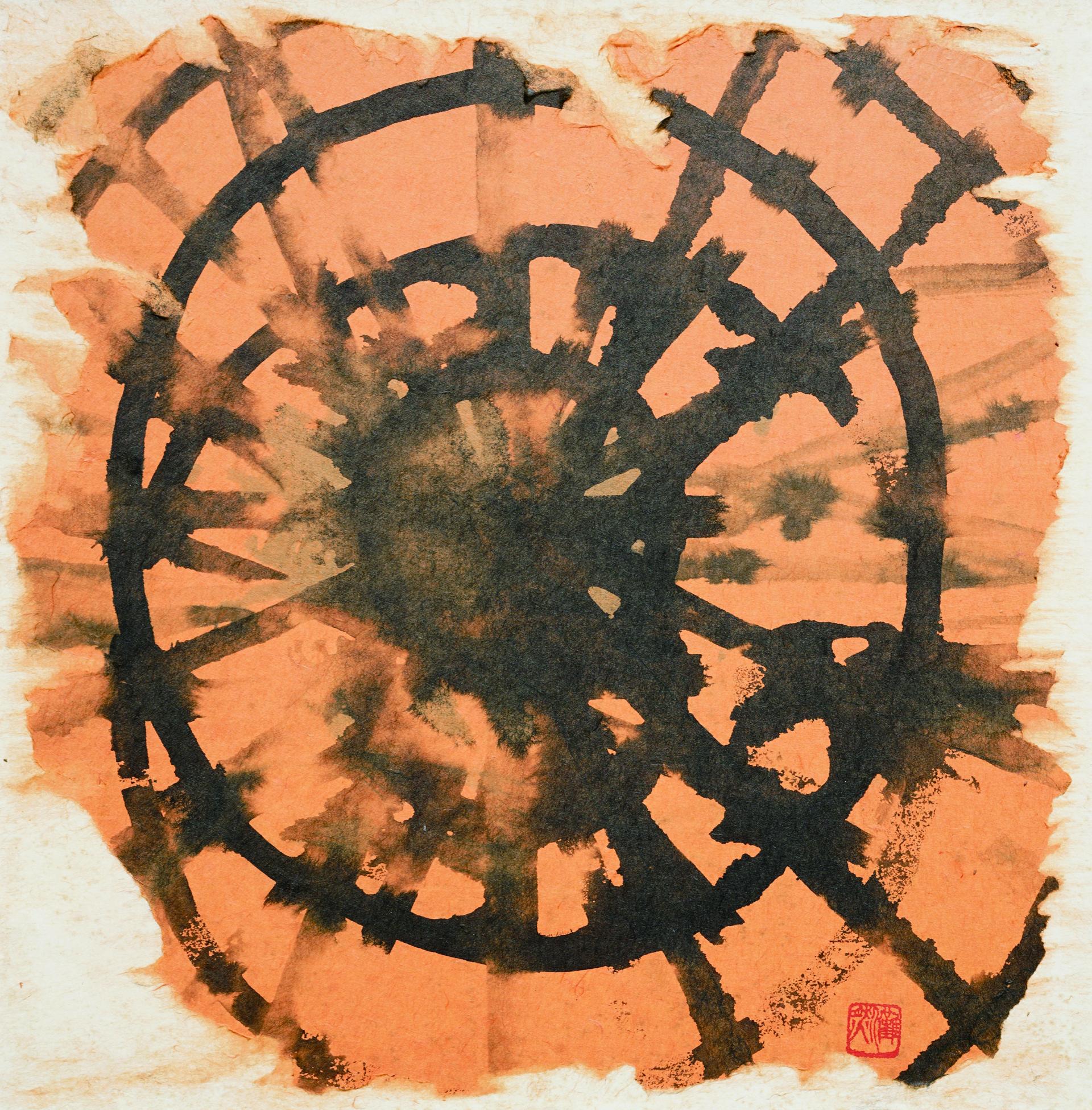가시면류관. 69x69cm. 한지에 수묵담채. 2013.jpg