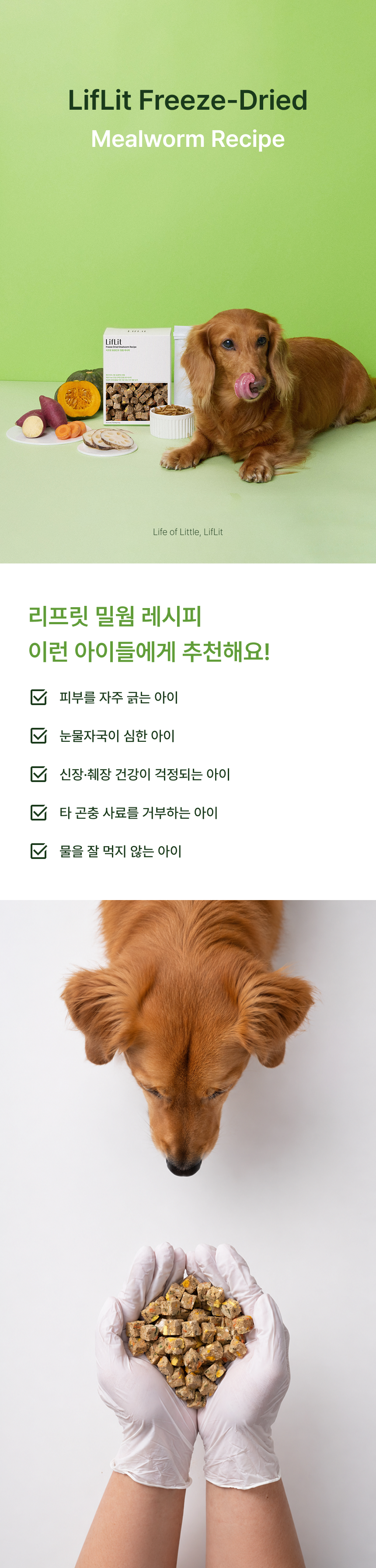 🧡서포터즈특가🧡 저알러지/신장/췌장 리프릿 동결건조자연식 곤충 밀웜