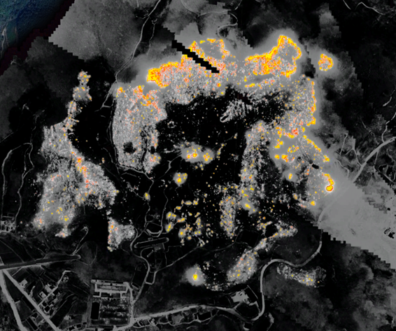 Nighttime Wildfire OWI