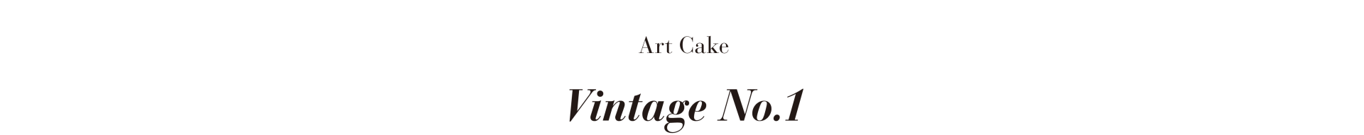 Vintage No.1