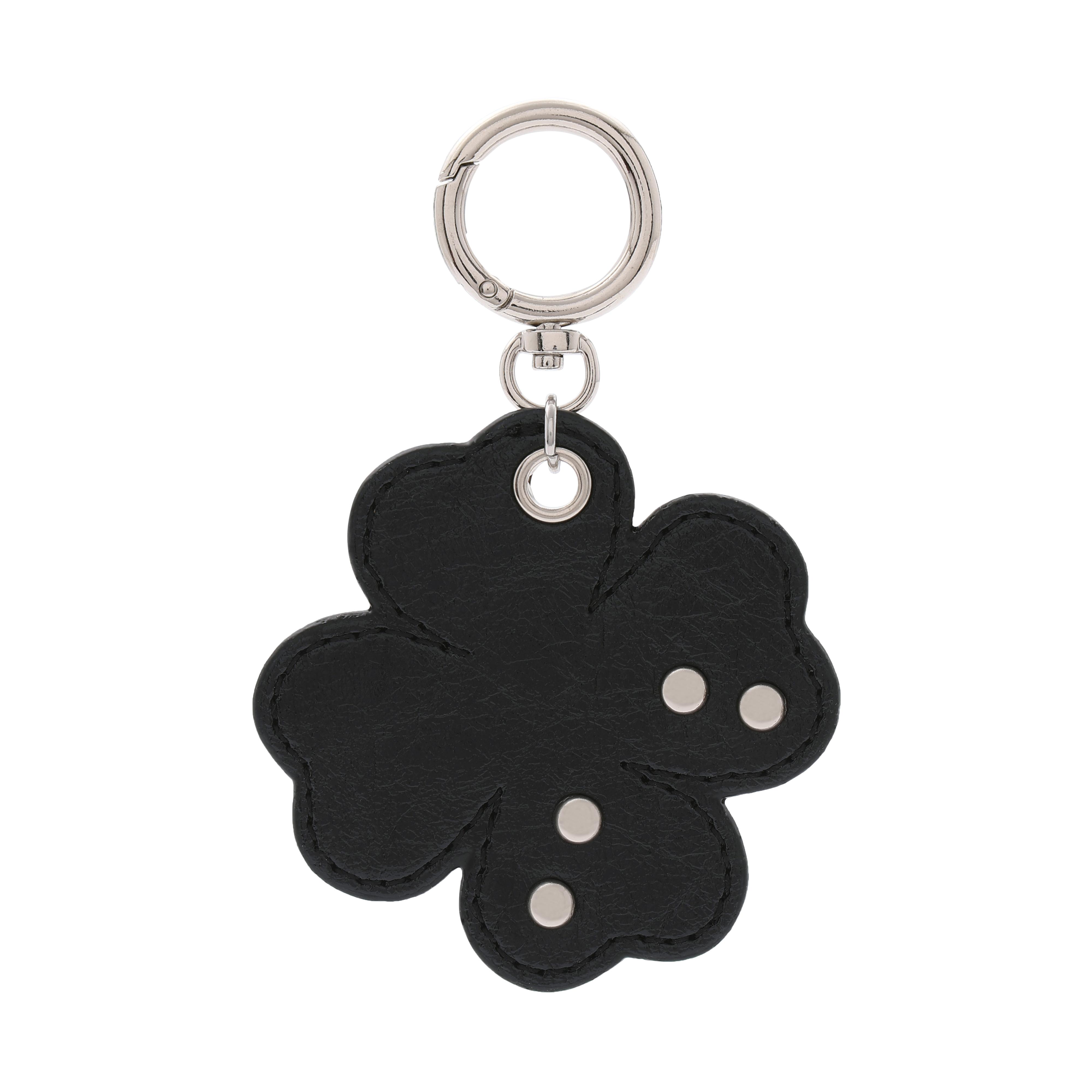 Clover key ring Black