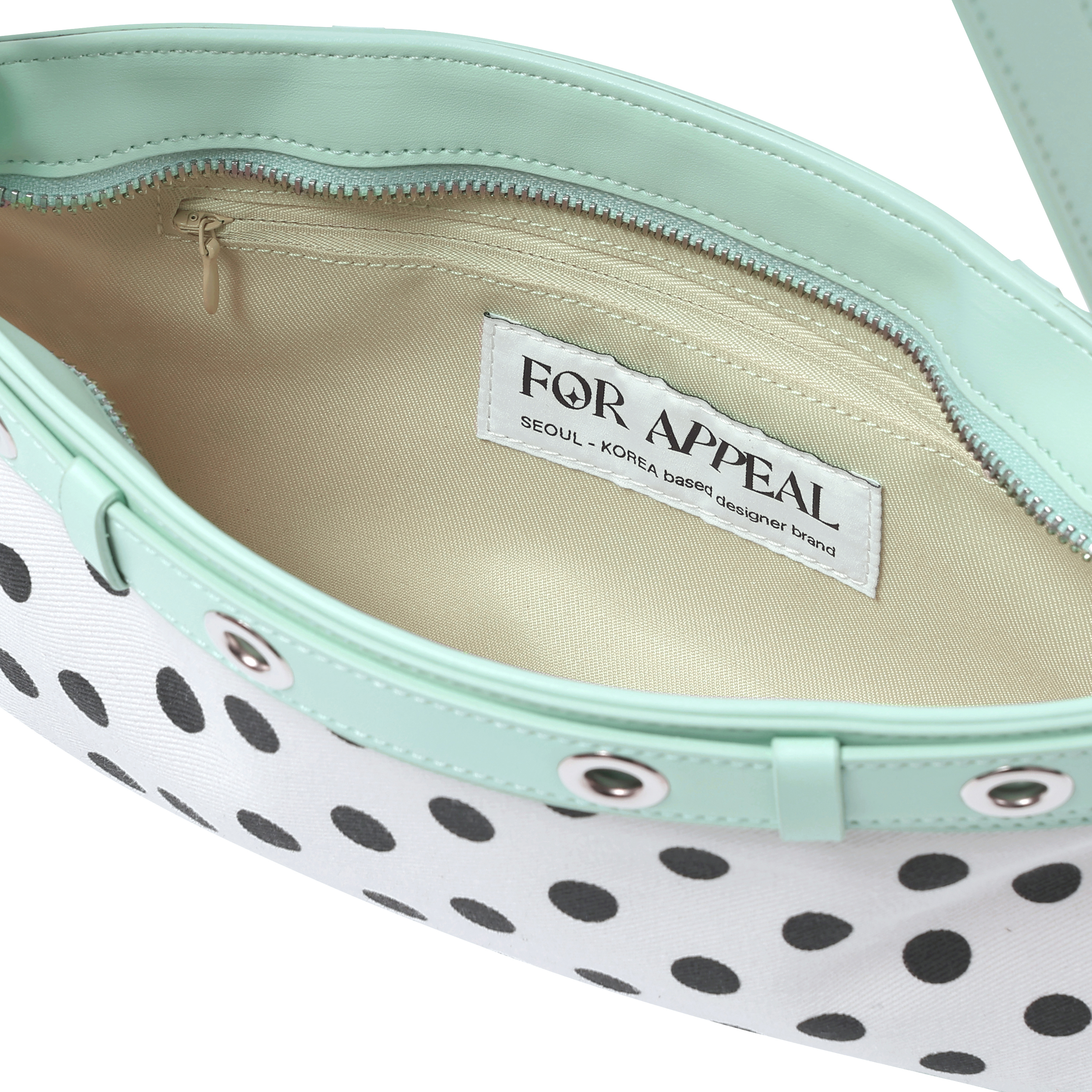 Ring ring bag Dot mint