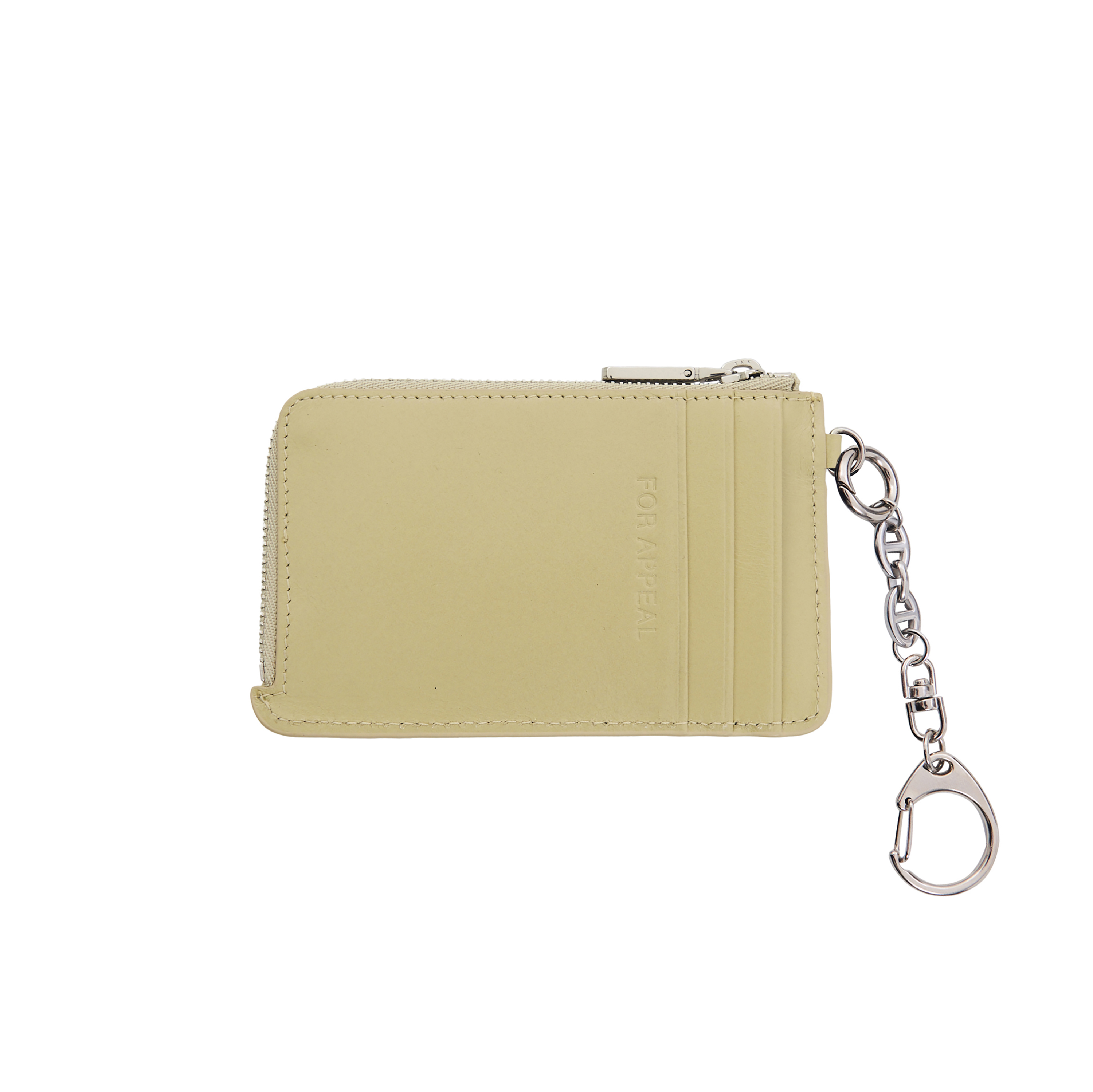 FOR APPEAL] Sparkle star zipper card wallet Sand beige - FOR