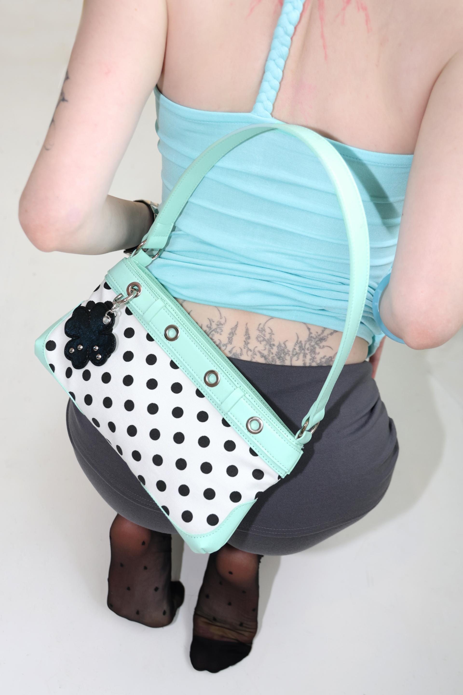 Ring ring bag Dot mint