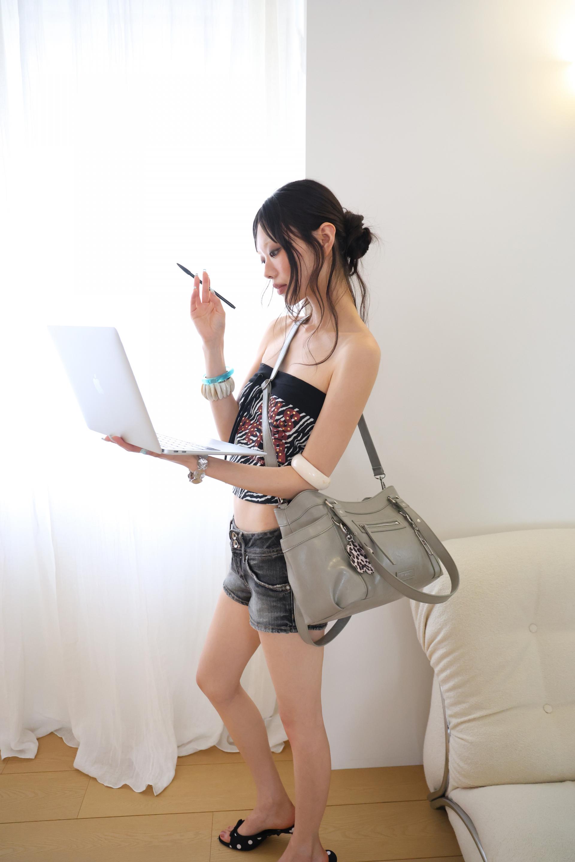 All day 2way bag Mocha gray