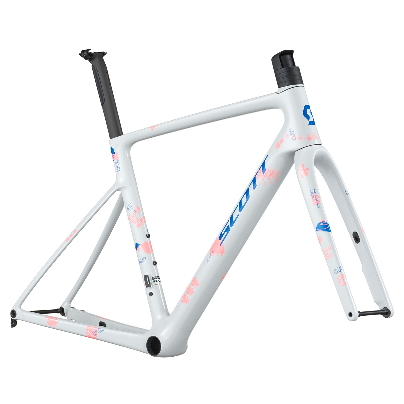ADDICT RC TEAM HMX FRAMESET (Beluga Grey)