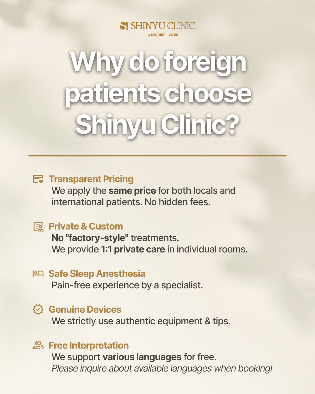 Transparent Pricing&Free Interpretation