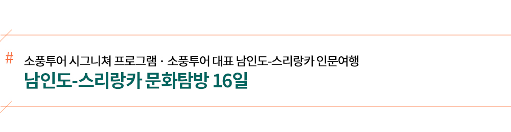 [소풍패키지] 남인도-스리랑카 문화탐방 16일