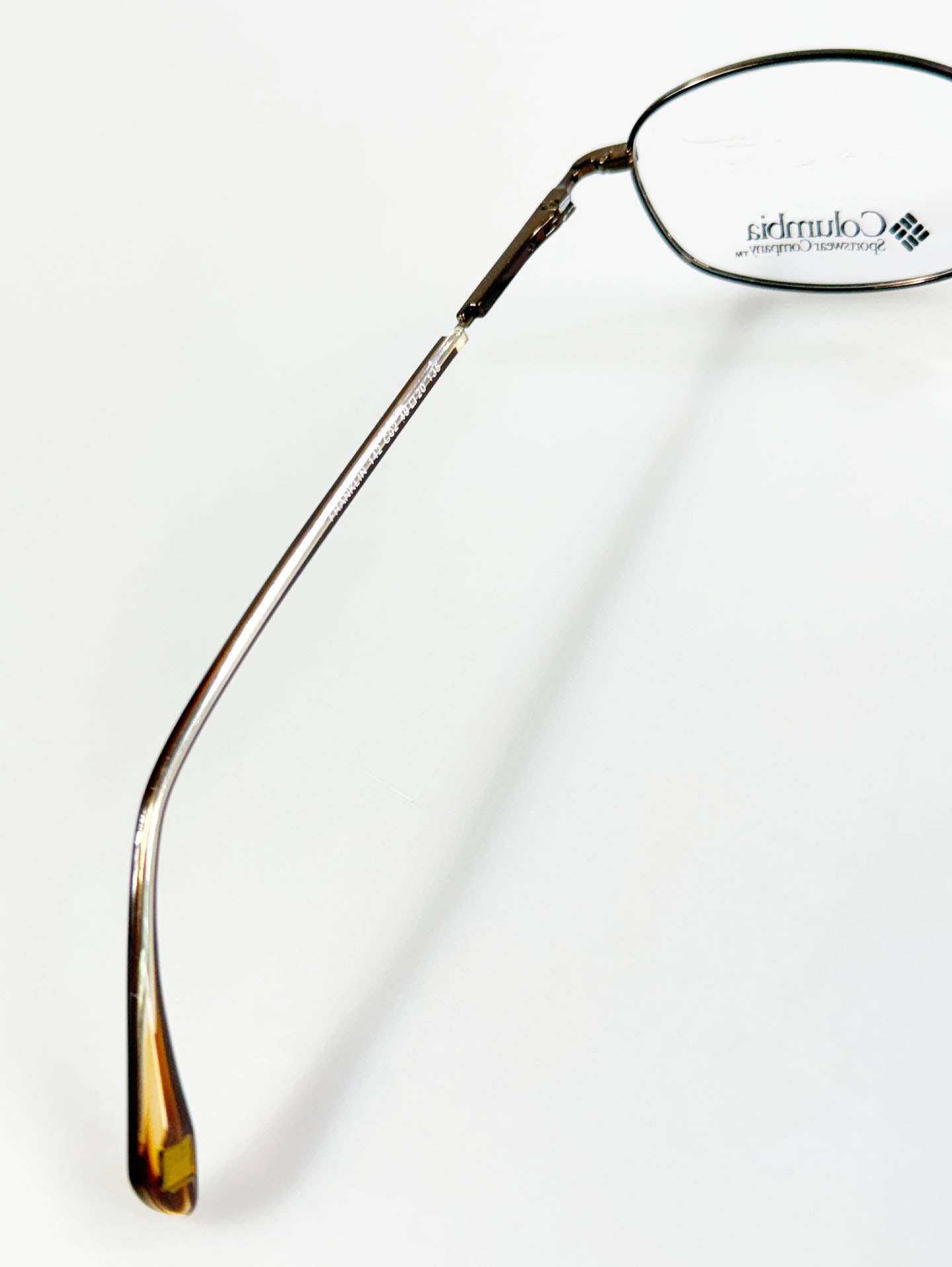 Columbia Brown Slim Oval Metal Glasses