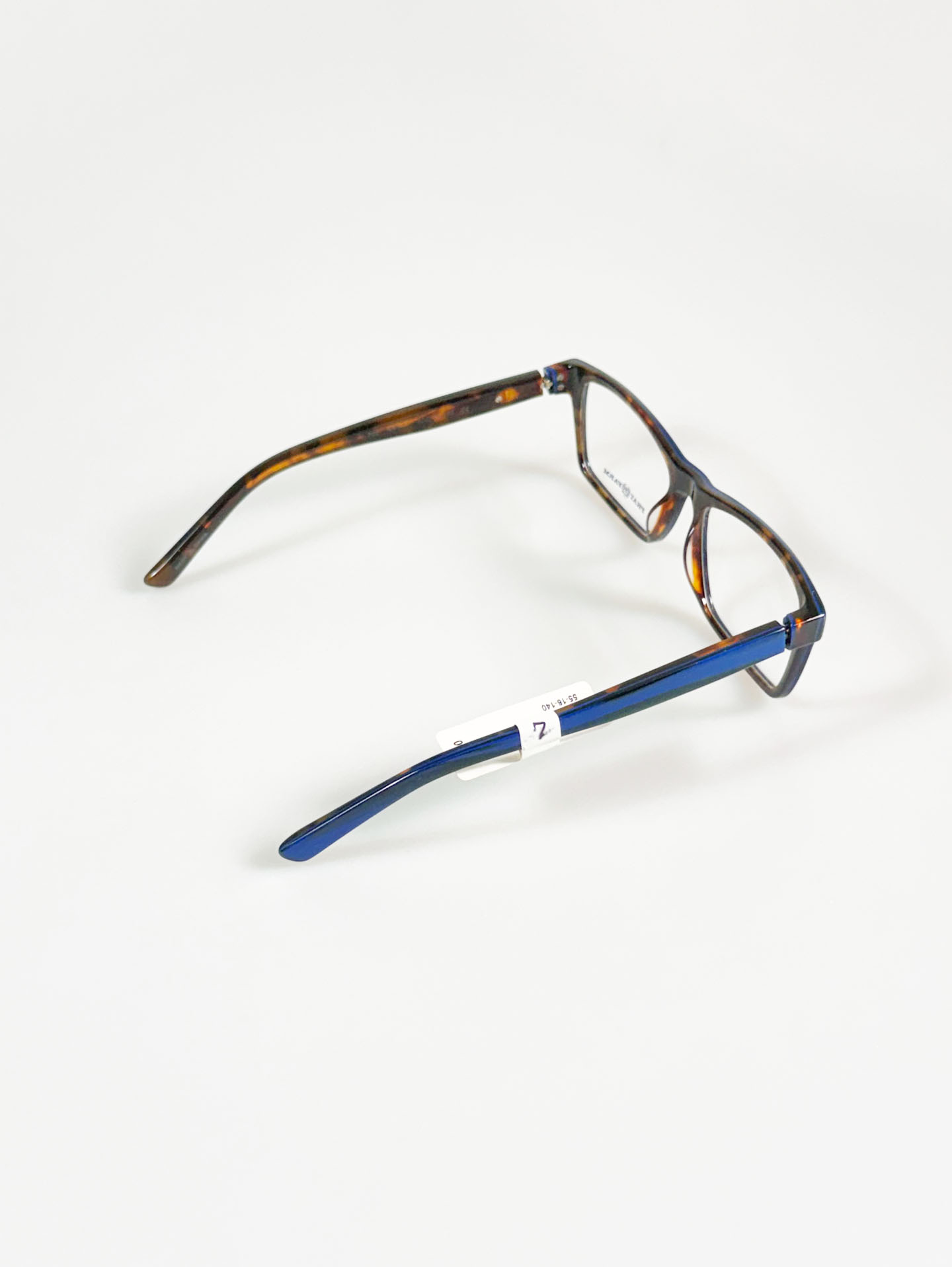 PHAT FARM Deep Blue Square Horn-Rim Glasses