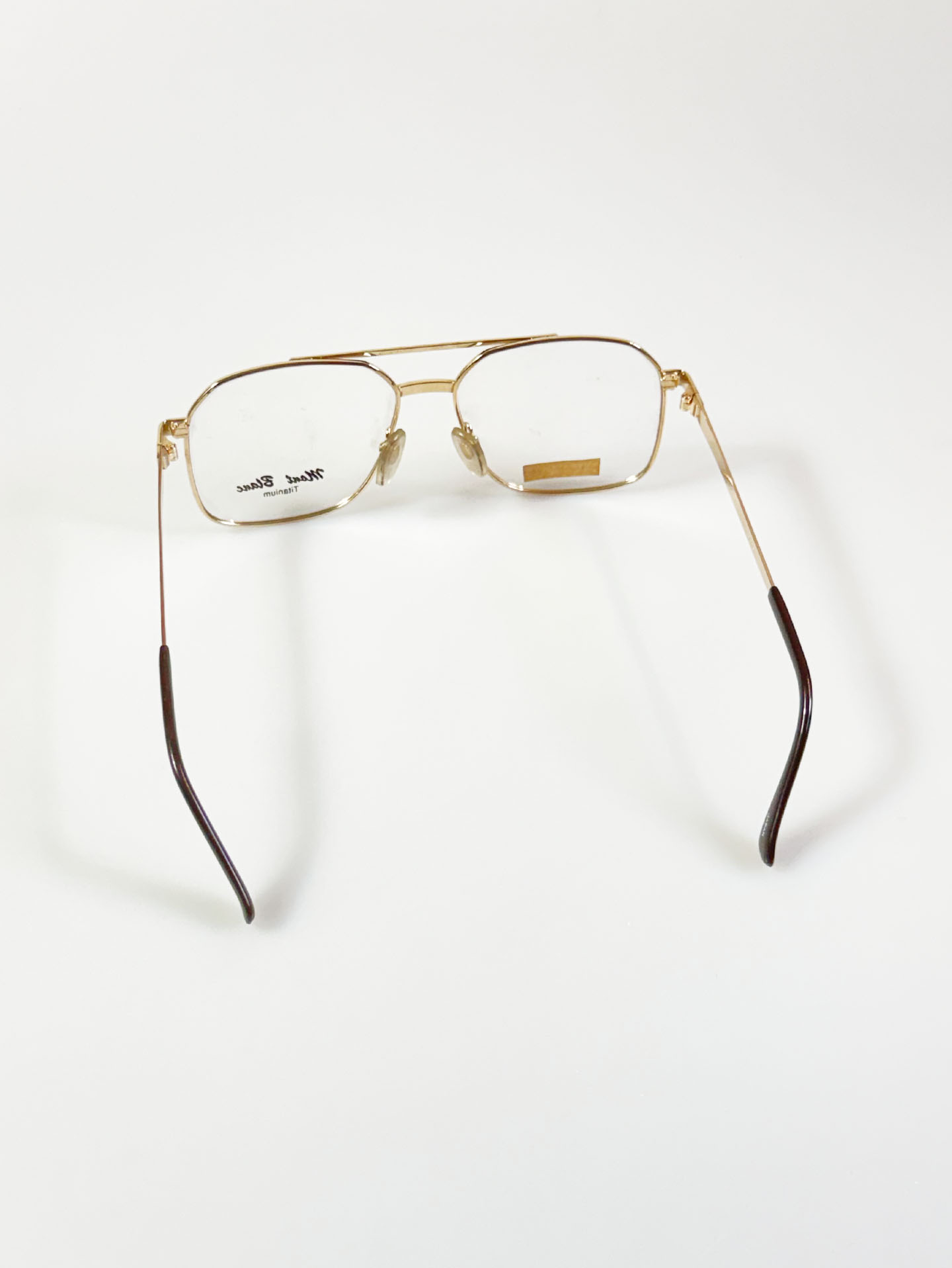 90's MONT BLANC Gold Titanium Boeing Frame Glasses