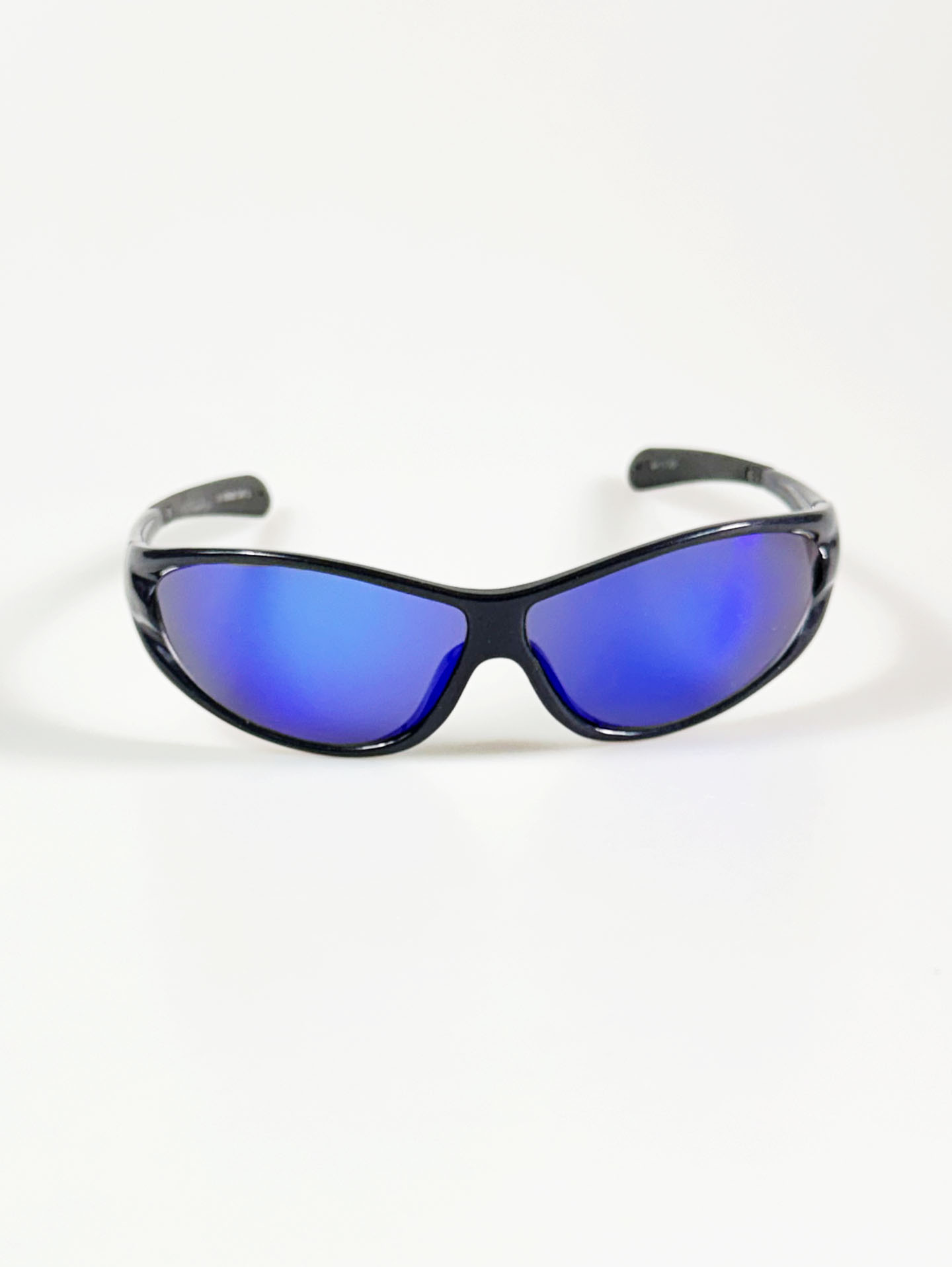 Black Wraparound Sport Frame Sunglasses
