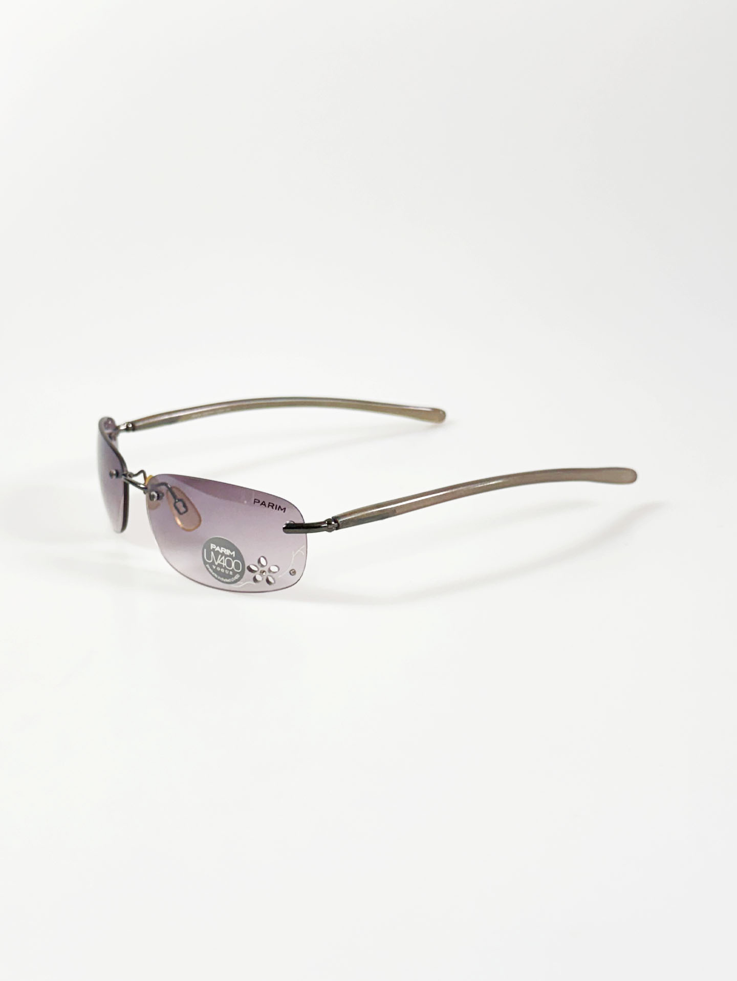 PARIM Rimless Square Metal Sunglasses