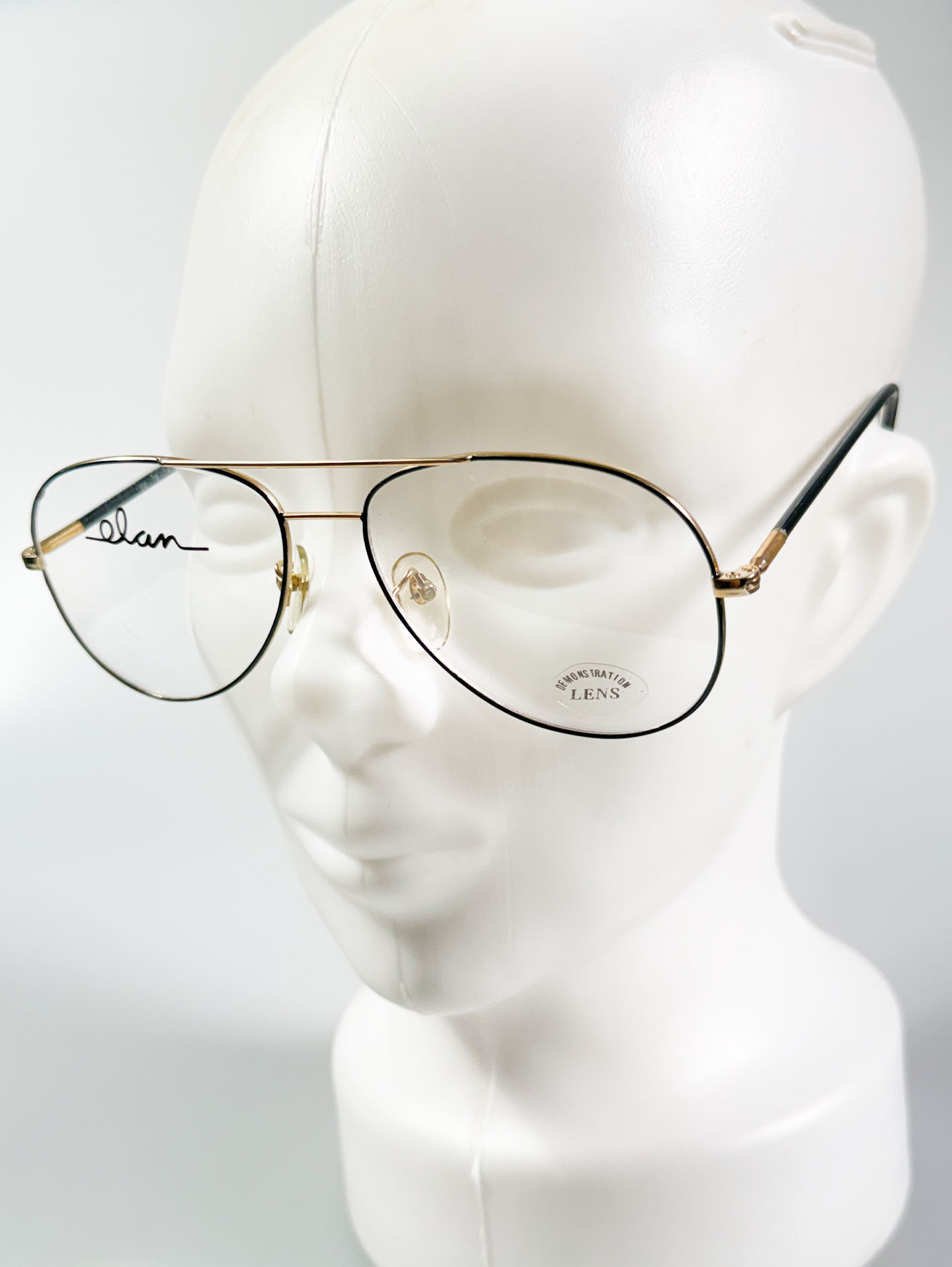 90's ELAN Gold Aviator Metal Frame Glasses