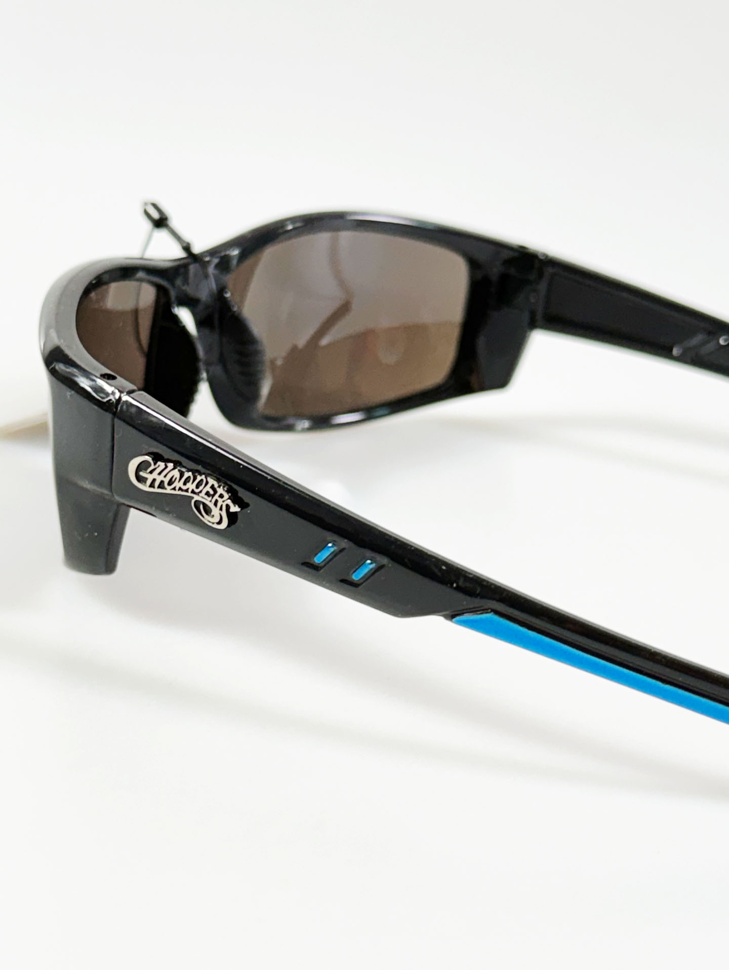 CHOPPERS Wraparound Black Blue Biker Sunglasses