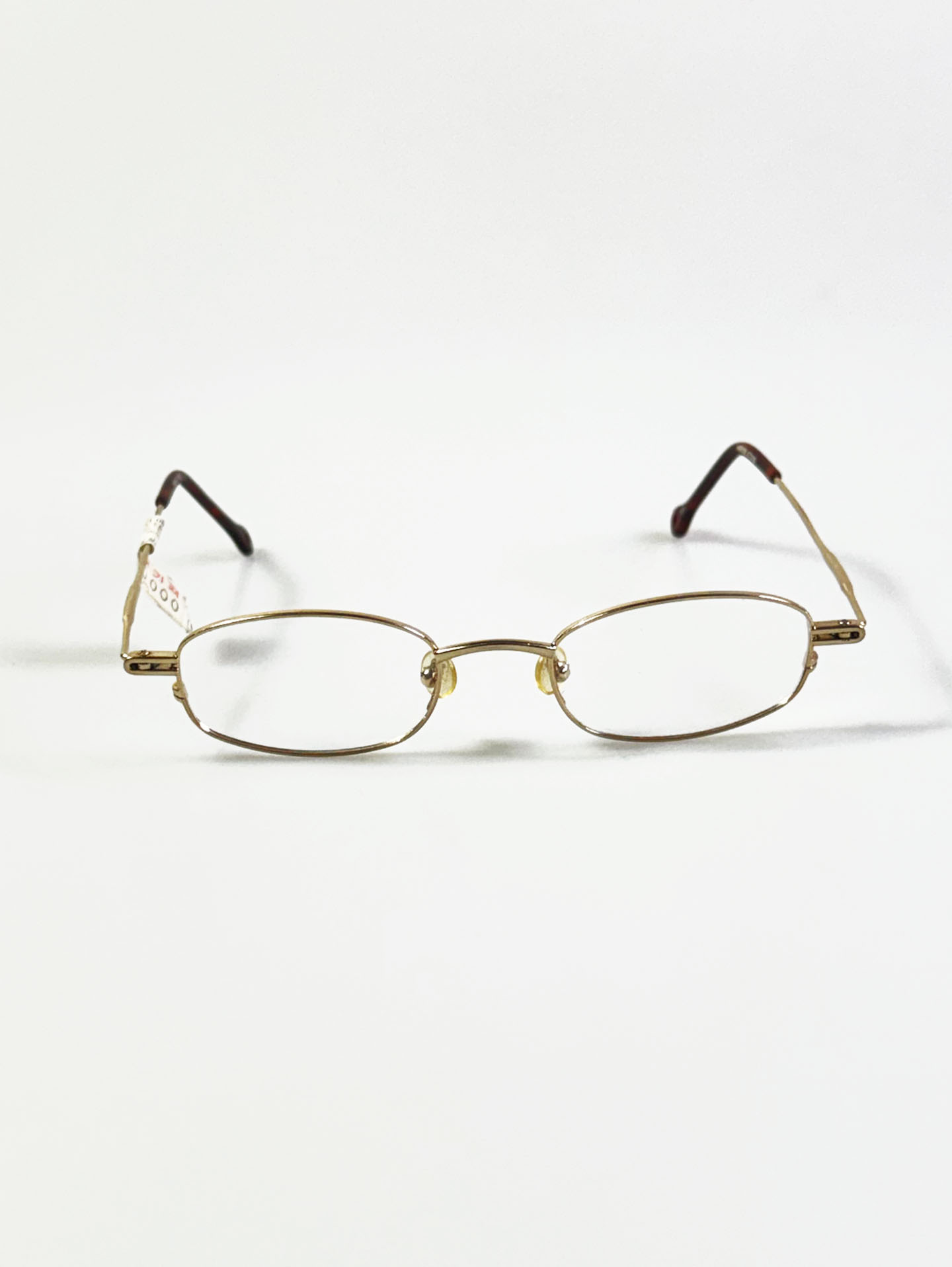 HANG TEN Gold Slim Oval Metal Frame Glasses
